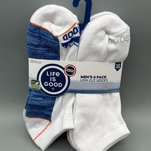 Life is good socks 6 Pack size 6-12.5 Multi Colors C12